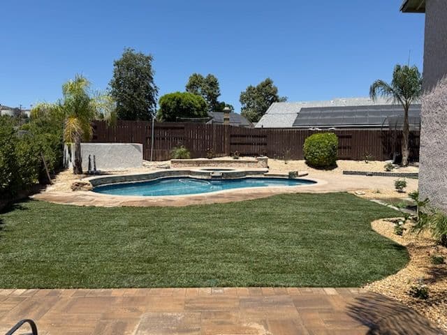 Project Stunning Backyard Pool Remodel and Landscaping image