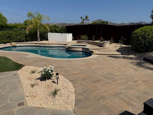 Stunning Backyard Pool Remodel and Landscaping