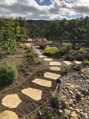 Gallery photos for Serene Garden Retreat with Stone Paths and Water Feature: Image #1